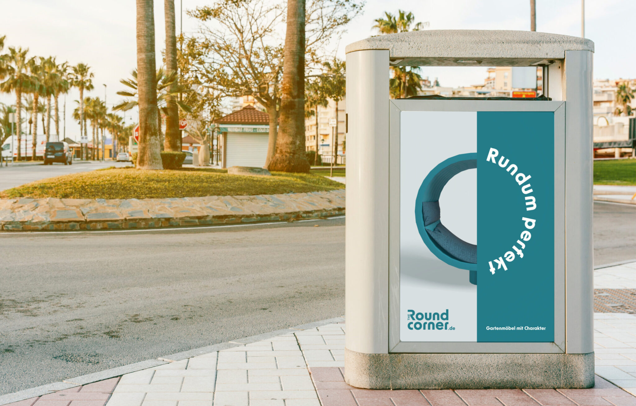 1. Plakat blau Mockup